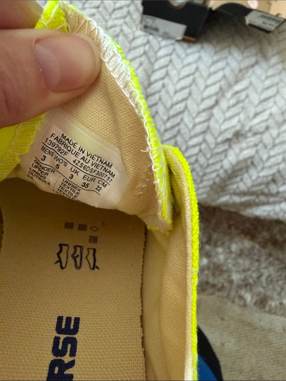Converse Low Top Sneaker in Neon Yellow with White Accents - Picture 2 of 6